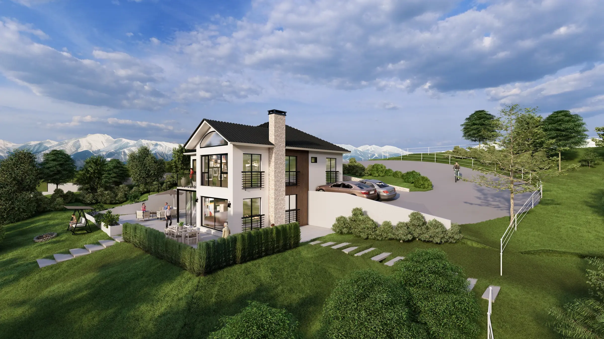 Eğimli Arazide Villa — görsel 2