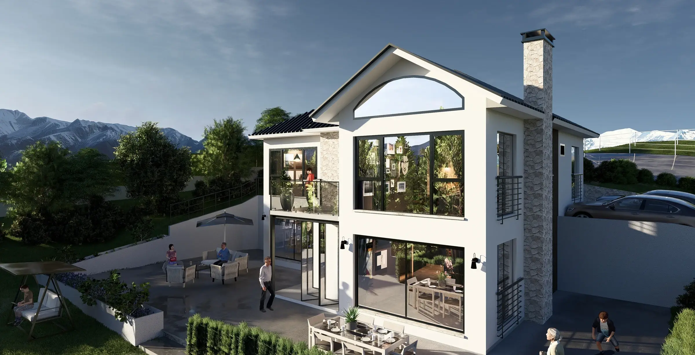 Eğimli Arazide Villa — görsel 3