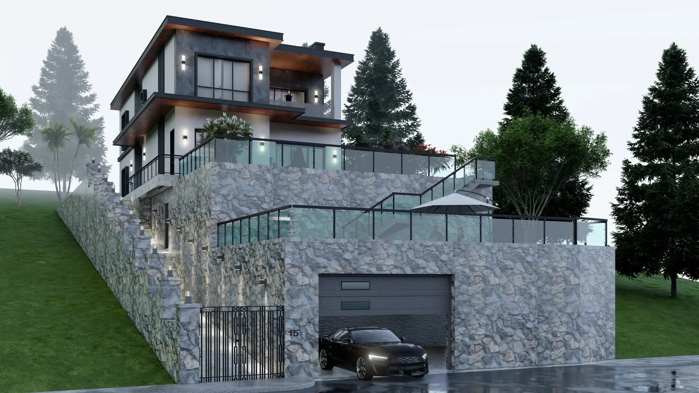 Ahşap Teraslı Villa — görsel 3