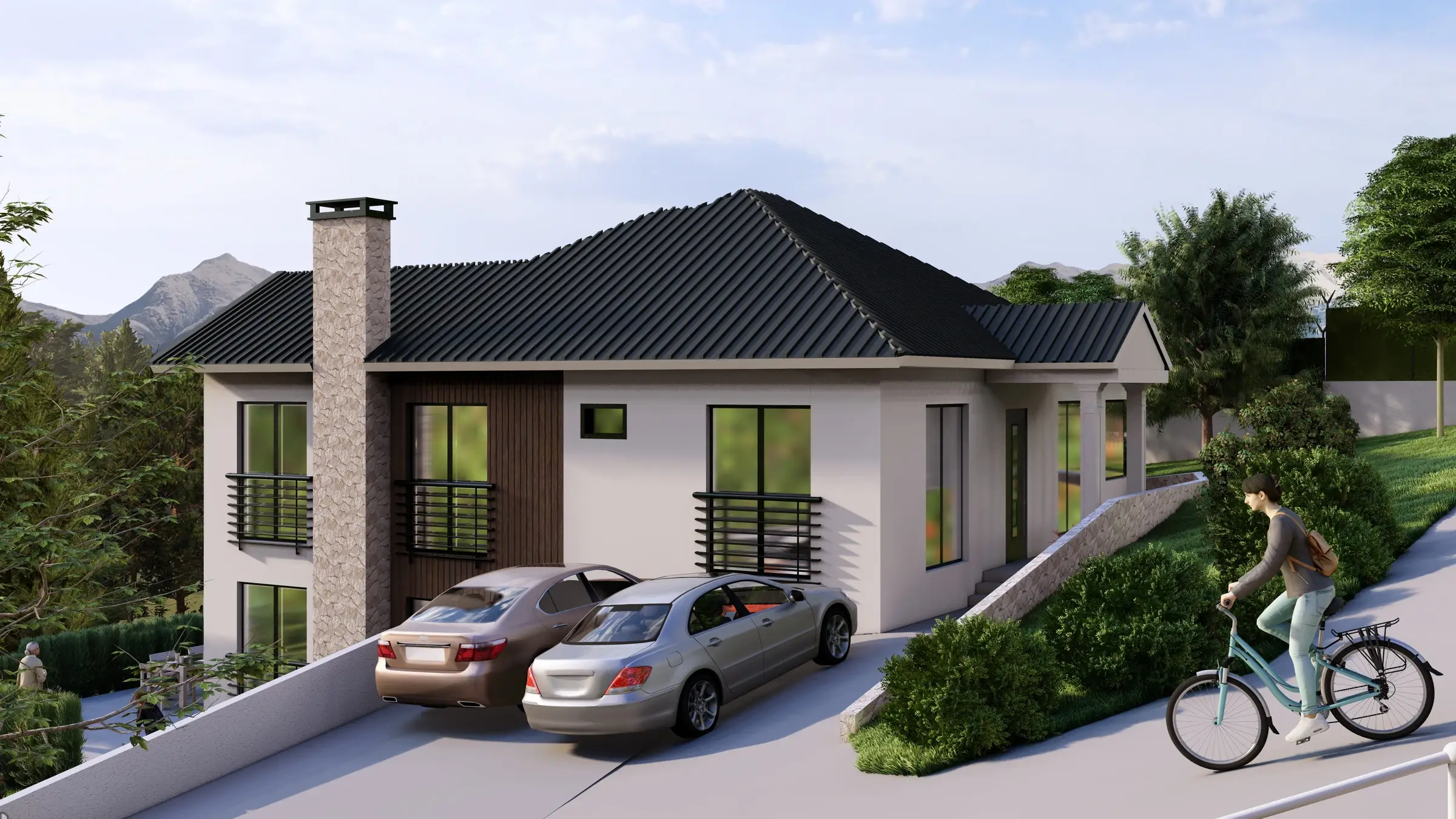 Eğimli Arazide Villa — görsel 4