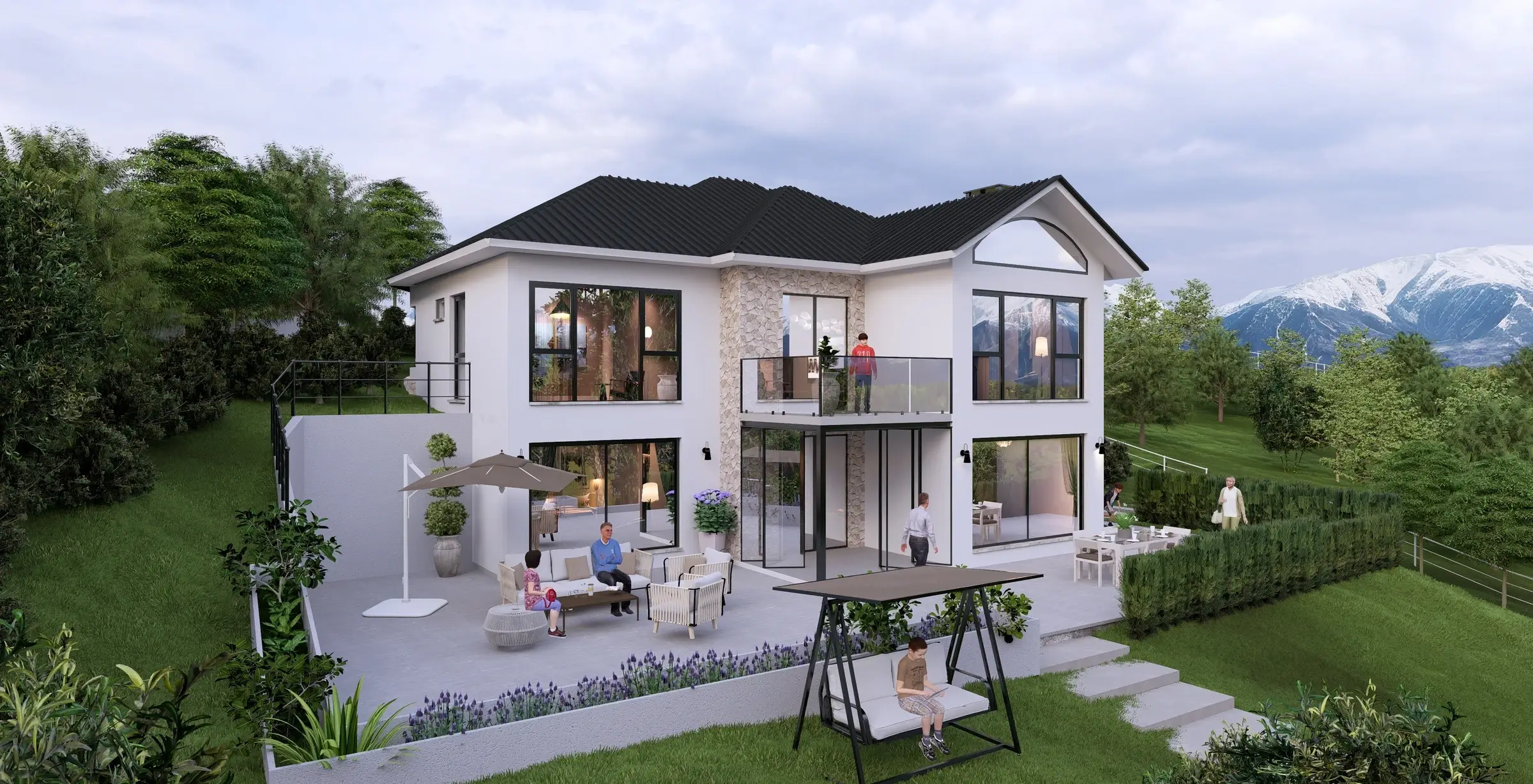 Eğimli Arazide Villa — görsel 6